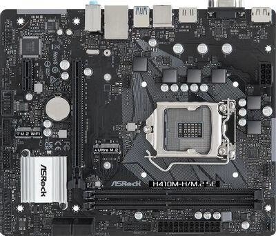 Материнская плата ASROCK H410M-H/M. 2 SE, LGA 1200, Intel H370, mATX, Ret от компании 2255 by - онлайн гипермаркет - фото 1