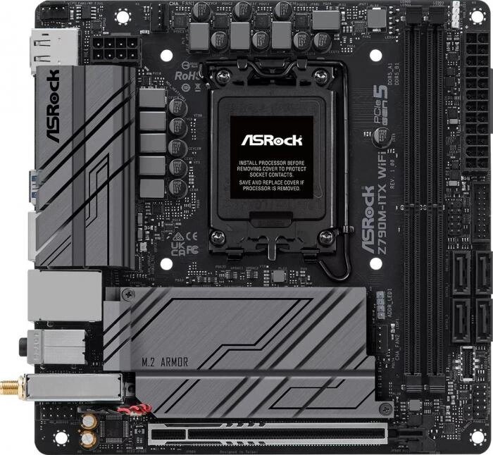 Материнская плата ASRock Z790M-ITX WIFI от компании 2255 by - онлайн гипермаркет - фото 1