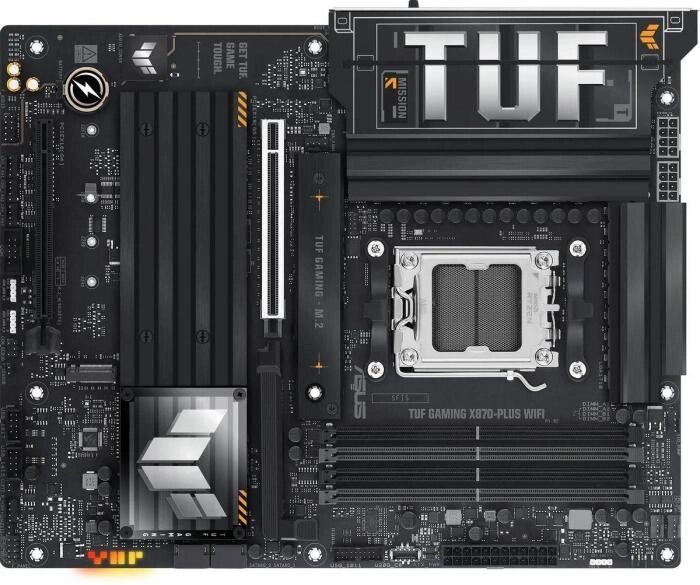 Материнская плата ASUS TUF GAMING X870-PLUS WIFI, SocketAM5, AMD X870, ATX, Ret от компании 2255 by - онлайн гипермаркет - фото 1