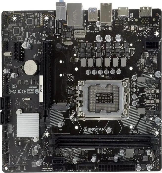 Материнская плата Biostar H610MS , LGA 1700, Intel H610, mATX, Ret от компании 2255 by - онлайн гипермаркет - фото 1