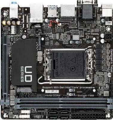 Материнская плата GIGABYTE H610I DDR4, LGA 1700, Intel H610, mini-ITX, Ret от компании 2255 by - онлайн гипермаркет - фото 1