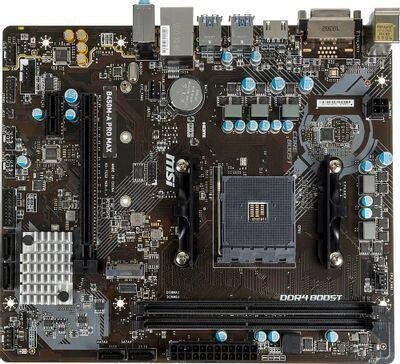 Материнская плата MSI B450M-A PRO MAX, SocketAM4, AMD B450, mATX, Ret от компании 2255 by - онлайн гипермаркет - фото 1