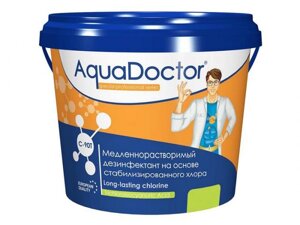 Медленнорастворимый хлор AquaDoctor 5kg в таблетках AQ2489