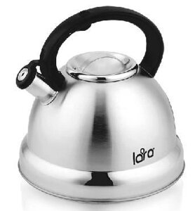 Металлический чайник со свистком LARA LR00-59 4.5 л для газовой плиты