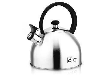 Металлический чайник со свистком LARA LR00-65 2,5л индуционный от компании 2255 by - онлайн гипермаркет - фото 1