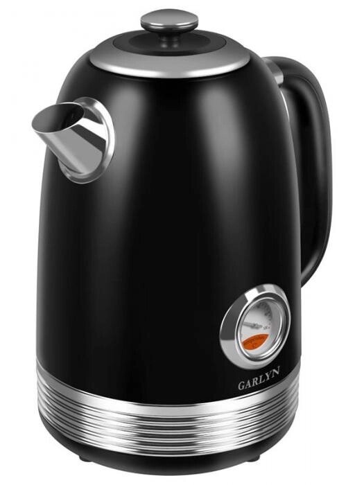 Металлический электрический чайник Garlyn 1.7 K-100 черный электрочайник от компании 2255 by - онлайн гипермаркет - фото 1