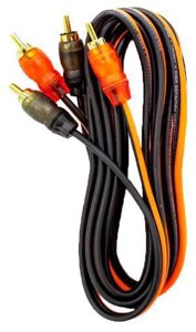Межблочный кабель 2rca-2rca 2.5м Провода акустические для усилителя сабвуфера EDGE EDC-RB204