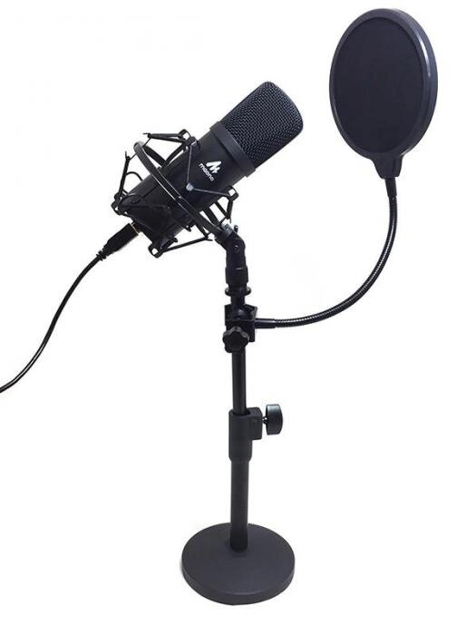 Микрофон игровой стрим Maono AU-A04T АЦП, стойка, поп-фильтр, USB, конденсаторный от компании 2255 by - онлайн гипермаркет - фото 1