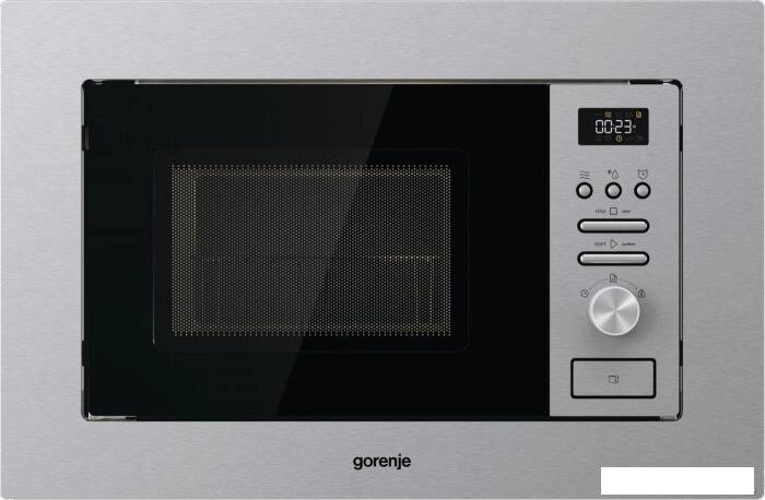 Микроволновая печь Gorenje BM201AG1X, встраиваемая, 20л, 800Вт, нержавеющая сталь от компании 2255 by - онлайн гипермаркет - фото 1