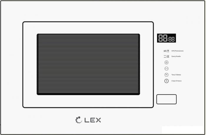 Микроволновая печь LEX BIMO 20.01 WH от компании 2255 by - онлайн гипермаркет - фото 1