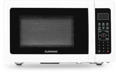 Микроволновая печь SunWind SUN-MW005, 700Вт, 20л, белый /черный от компании 2255 by - онлайн гипермаркет - фото 1