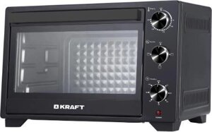Мини духовка электрическая настольная духовой шкаф печка печь для выпечки дома KRAFT KFC-MO 250 HBL черный