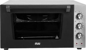 Мини электрическая духовка печь электродуховка многофункциональная электропечь для кухни MIU 4204 E серый