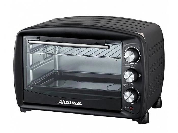 Мини печь Аксинья КС-5700 черная духовка электрическая настольный жарочный шкаф для дачи от компании 2255 by - онлайн гипермаркет - фото 1