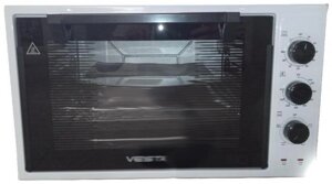Мини печь с двумя противнями настольный духовой шкаф духовка электрическая для выпечки VESTA MP-V 2336 Е белая