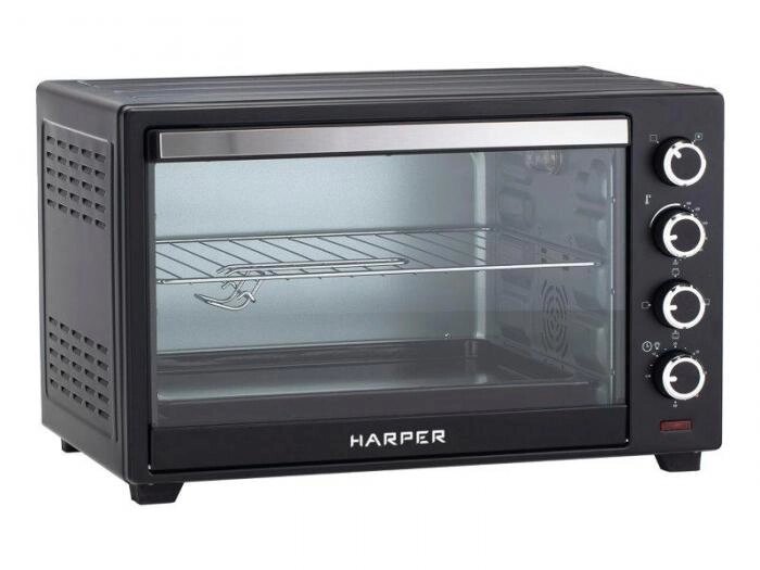 Мини печь с конвекцией и грилем 50 литров электрическая настольная конвекционная для дома Harper HMO-48C11 от компании 2255 by - онлайн гипермаркет - фото 1