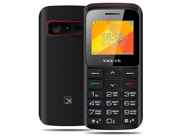 Мобильный телефон кнопочный с большими кнопками сотовый для пожилых людей teXet TM-B323 от компании 2255 by - онлайн гипермаркет - фото 1