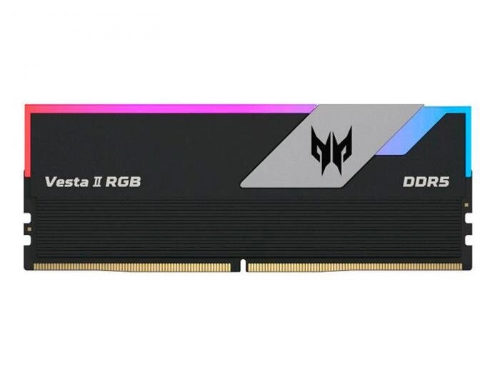 Модуль памяти Acer Predator Vesta II RGB DDR5 DIMM 6800Mhz CL34 32Gb KIT (2x16Gb) 34-45-45-108 VESTA2-32GB-6800-1R8-V2 от компании 2255 by - онлайн гипермаркет - фото 1