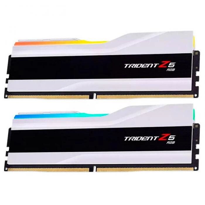 Модуль памяти G. Skill Trident Z5 RGB DDR5 6000MHz PC-48000 CL36 - 32Gb KIT (2x16Gb) F5-6000J3636F16GX2-TZ5RW от компании 2255 by - онлайн гипермаркет - фото 1