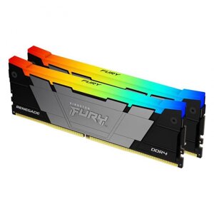 Модуль памяти kingston fury renegade RGB RTL gaming DDR4 DIMM 3200mhz PC4-25600 CL16 - 32gb kit (2x16gb)