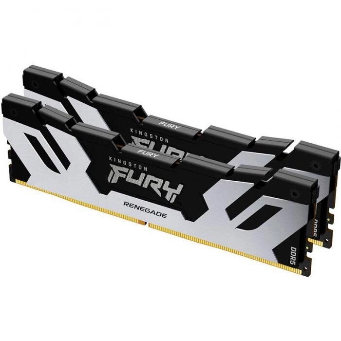 Модуль памяти Kingston Fury Renegade Silver XMP DDR5 DIMM 6800Mhz PC54400 CL36 - 32Gb (2x16Gb) KF568C36RSK2-32 от компании 2255 by - онлайн гипермаркет - фото 1