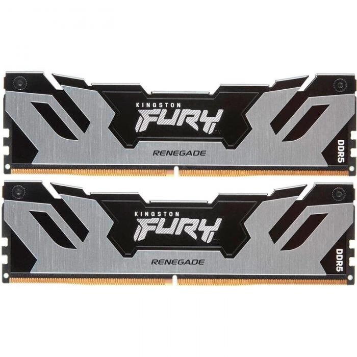 Модуль памяти Kingston Fury Renegade Silver XMP DDR5 DIMM 7200Mhz PC57600 CL38 - 32Gb (2x16Gb) KF572C38RSK2-32 от компании 2255 by - онлайн гипермаркет - фото 1