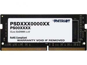 Модуль памяти patriot memory signature DDR4 DIMM 3200mhz PC4-25600 CL22 - 8gb PSD48G320081S