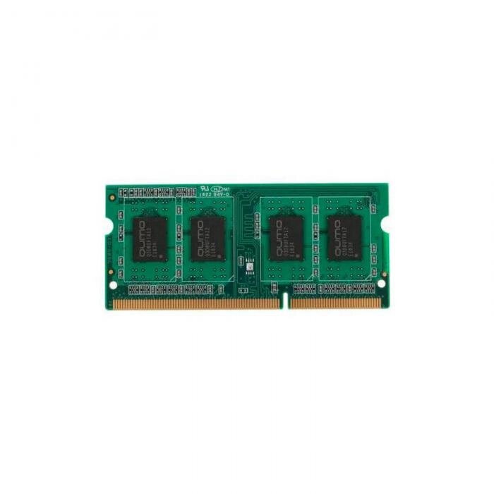 Модуль памяти Qumo DDR3 SO-DIMM 1600MHz PC3-12800 CL11 - 2Gb QUM3S-2G1600T11L от компании 2255 by - онлайн гипермаркет - фото 1