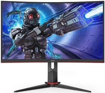 Монитор AOC Gaming C27G2ZU 27", черный/красный и черный от компании 2255 by - онлайн гипермаркет - фото 1