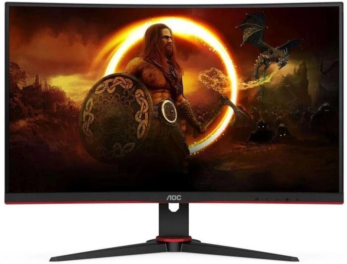 Монитор AOC Gaming CQ27G2SE/BK 27", черный/красный от компании 2255 by - онлайн гипермаркет - фото 1