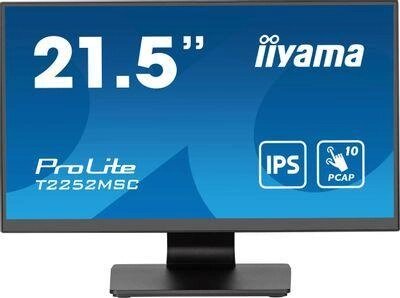 Монитор Iiyama ProLite T2252MSC-B2 21.5", черный от компании 2255 by - онлайн гипермаркет - фото 1