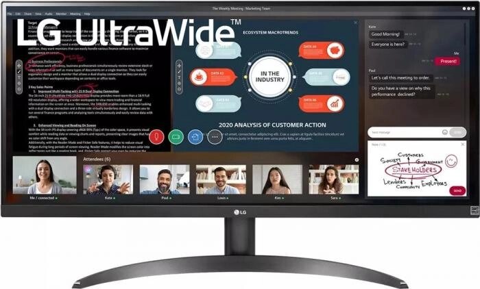 Монитор LG UltraWide 29WP500-B от компании 2255 by - онлайн гипермаркет - фото 1