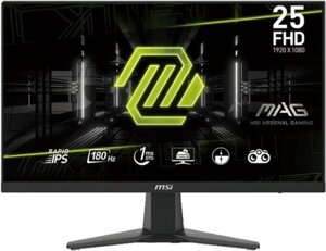 Монитор MSI 24.5" 256F IPS FHD чер HDMI DP 180hz 250cd ex