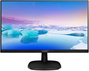 Монитор philips 23.8" 243V7qjabf (00/01) IPS FHD чер HDMI DP VGA M/M 75hz 250cd in