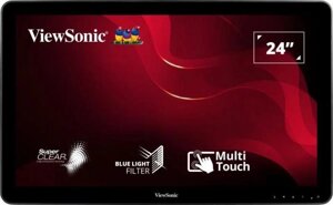 Монитор viewsonic 23.6" TD2430 VA FHD чер HDMI DP VGA USB M/M 200cd touch ex