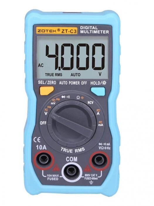 Мультиметр тестер Zotek ZT-C3 от компании 2255 by - онлайн гипермаркет - фото 1