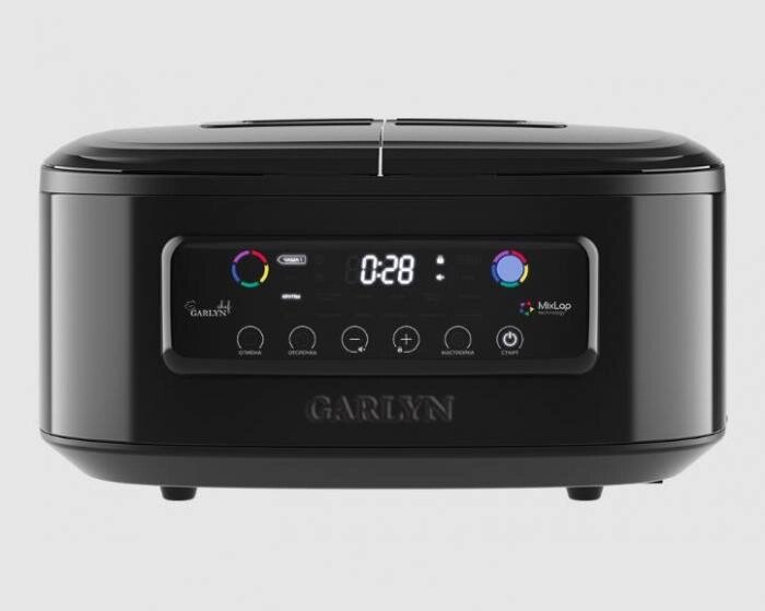 Мультиварка мультикухня мультиповар с двумя чашами GARLYN MR-DUO 10 черная от компании 2255 by - онлайн гипермаркет - фото 1