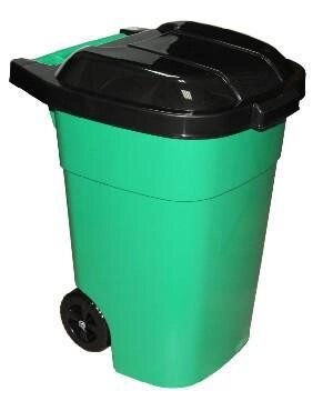 Мусорный бак АЛЬТЕРНАТИВА М4663 65л пластиковый контейнер на колесах для мусора дома от компании 2255 by - онлайн гипермаркет - фото 1