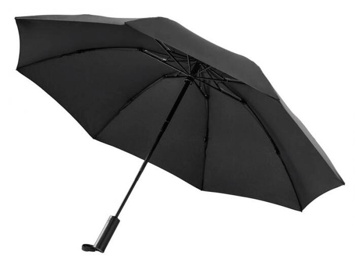 Мужской автоматический зонт Xiaomi Ninetygo Folding Reverse Umbrella черный однотонный складной классический от компании 2255 by - онлайн гипермаркет - фото 1