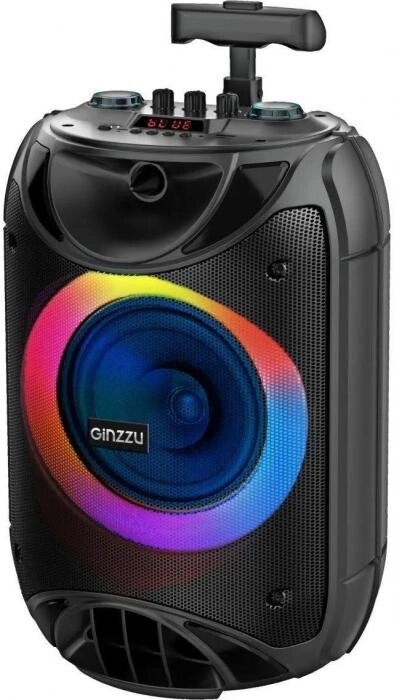 Музыкальный центр Ginzzu GM-223, 40Вт, с караоке, Bluetooth, FM, USB, micro SD, черный, от компании 2255 by - онлайн гипермаркет - фото 1