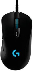 Мышь Logitech G403 Hero, игровая, оптическая, проводная, USB, черный [910-005633]