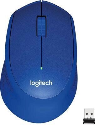 Мышь Logitech M330 Silent Plus, оптическая, беспроводная, USB, синий [910-004910] от компании 2255 by - онлайн гипермаркет - фото 1