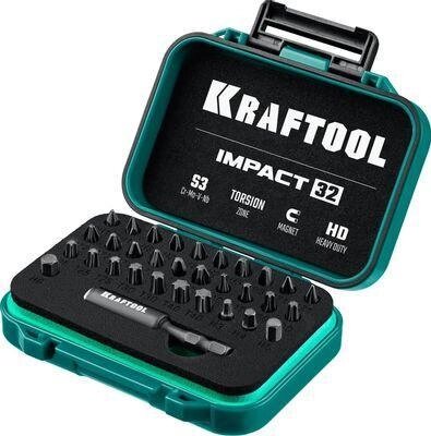 Набор бит Kraftool IMPACT-32,  универсальные,  32шт [26066-h32] от компании 2255 by - онлайн гипермаркет - фото 1