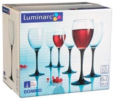 Набор бокалов и фужеров для вина LUMINARC ДОМИНО H8169 от компании 2255 by - онлайн гипермаркет - фото 1