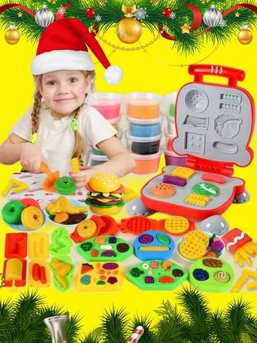 Набор для творчества рукоделия лепки для девочек с формочками Детская кухня от компании 2255 by - онлайн гипермаркет - фото 1