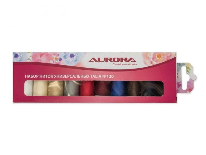 Набор ниток для швейных машин Aurora Talia №120 200м AU-1201 для шитья от компании 2255 by - онлайн гипермаркет - фото 1