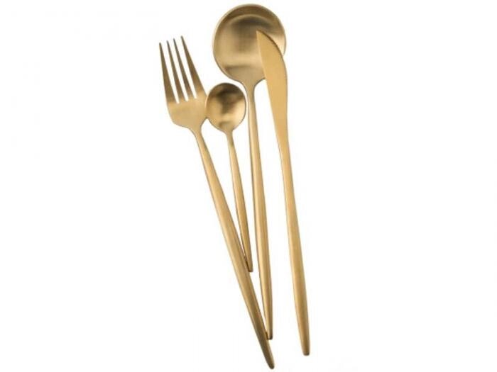 Набор столовых приборов Xiaomi Maison Maxx Stainless Steel Modern Flatware Set Gold от компании 2255 by - онлайн гипермаркет - фото 1