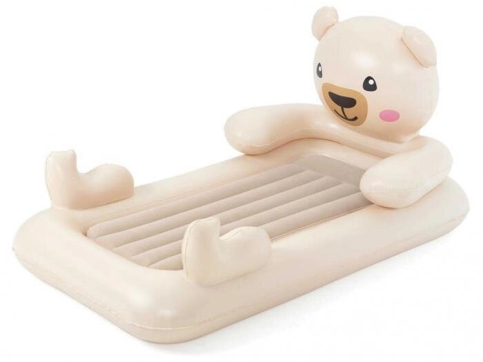 Надувная детская кровать матрас для сна детей мальчика BestWay DreamChaser 67712 мишка велюровая односпальная от компании 2255 by - онлайн гипермаркет - фото 1