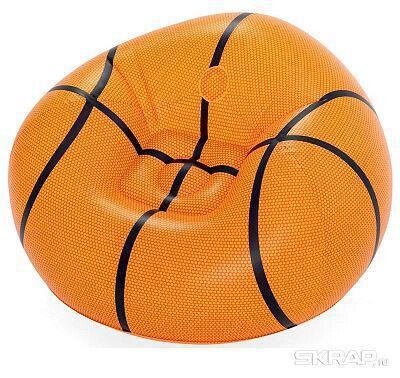 Надувное кресло в детскую комнату Баскетбольный мяч Bestway 75103 от компании 2255 by - онлайн гипермаркет - фото 1