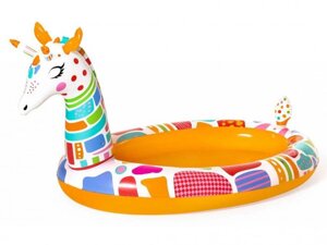 Надувной бассейн для детей BestWay Веселый жираф 266x157x127cm 53089 BW